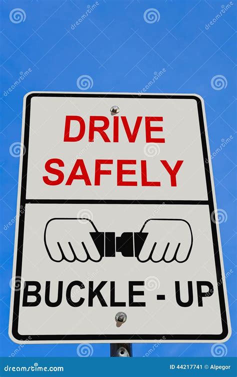 Drive Safely Warning Sign Stock Photo - Image: 44217741