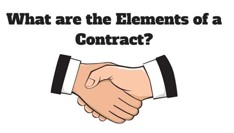 What are the Elements of a Contract? | Kloss, Stenger and LoTempio