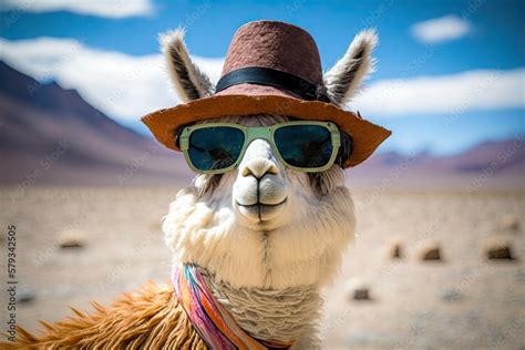 llama wearing sunglasses in Peru, llama dressed up in a costume, llama ...