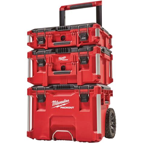 Milwaukee PACKOUT Modular Tool Box Storage System Portable Weather Seal ...