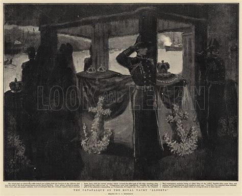 The Catafalque on the Royal Yacht "Alberta" stock image | Look and Learn