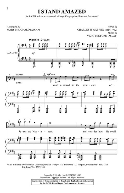 I Stand Amazed Sheet Music by Mary Mcdonald (SKU: 35031327) - Stanton's Sheet Music