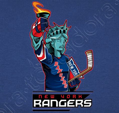 Camiseta New York Rangers Logo Cartoon | laTostadora