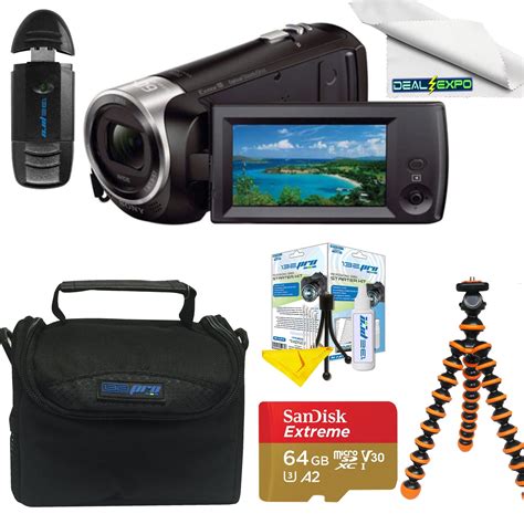 Sony HDR-CX405 1080p Full HD Handycam Camcorder Bundle with Camera ...