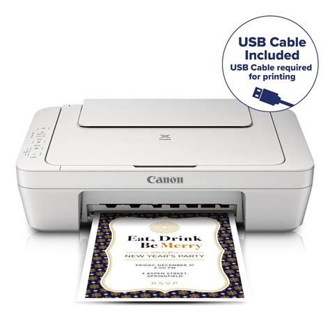 Canon PIXMA MG2522 Wired All-in-One Color Inkjet Printer [USB Cable In ...