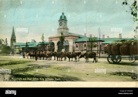 South Africa - Magistrate & Post Office, King Williams Town Stock Photo ...