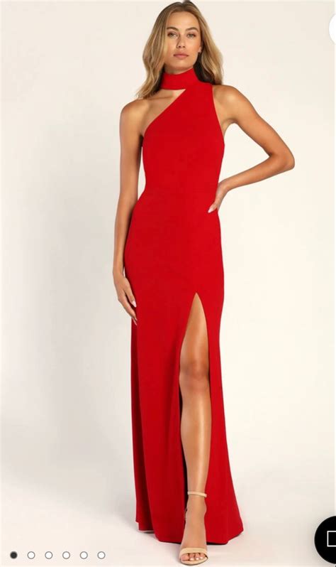 Wedding Guest dress idea | Cutout maxi dress, Red wedding guest dresses, Asymmetrical maxi dress