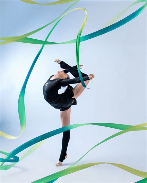 Rhythmic Gymnastics Ribbon Poses