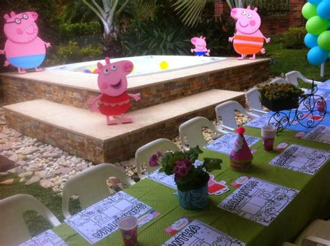 Tphthepartyhouse : Peppa Pig Party | Pig party, Peppa pig party, Peppa pig