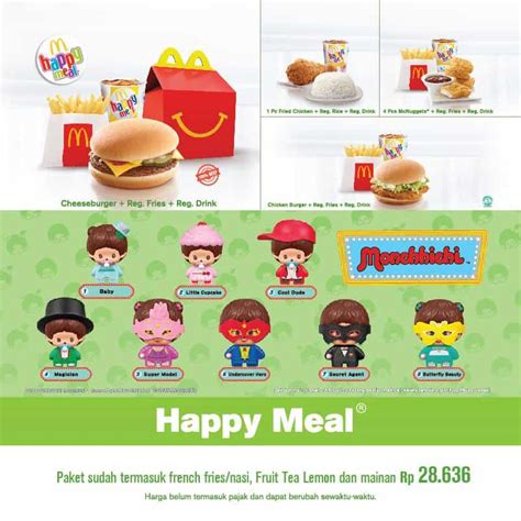 McDonald's Happy Meal Promo Menu Hemat Hanya Rp. 28.636,- & Gratis Mainan Monchhichi - Katalog ...