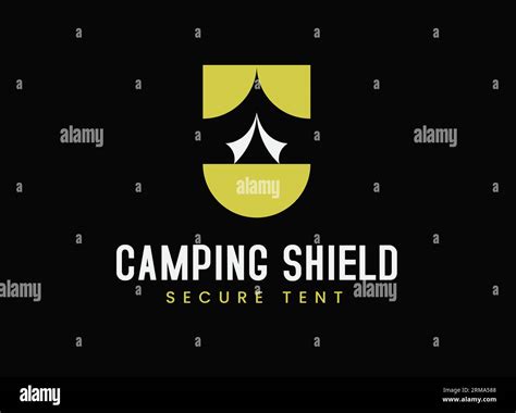 Introducing the ultimate camping shield secure tent logo design ...