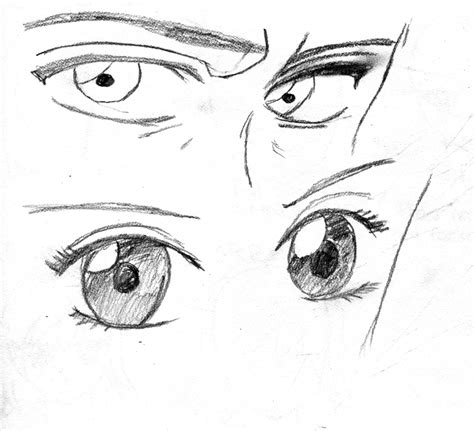 Male vs. Female Anime Eyes by xenastar18 on DeviantArt