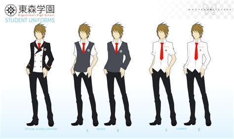 HIGASHIMORI Uniform- MALE by Dulcetto on DeviantArt | Drawing anime clothes, Anime hairstyles ...