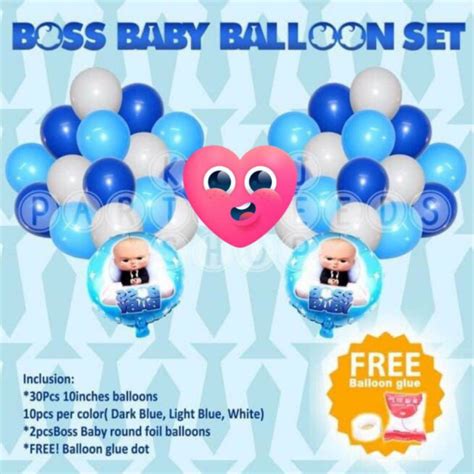 Boss Baby balloons complete set! | Shopee Philippines