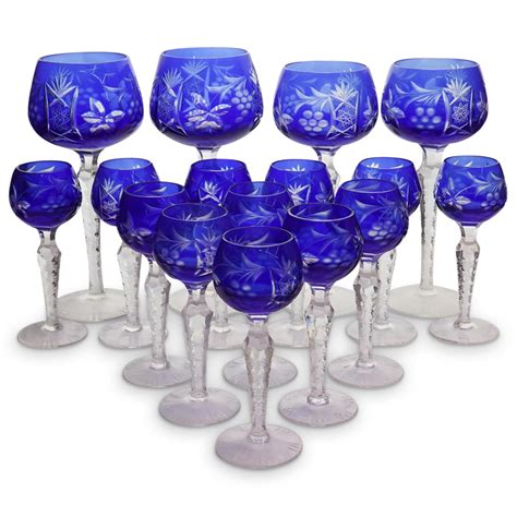 Sold Price: (16 Pc) Bohemian Crystal Stem Wine Glasses - February 2, 0121 1:00 PM EST