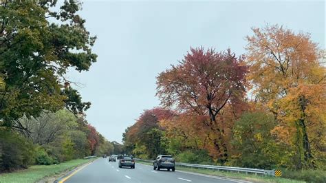 Southern State Parkway Autumn Drive Eastbound Long Island, New York - YouTube