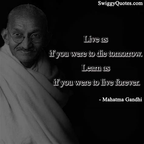 15+ Famous Mahatma Gandhi Quotes on Leadership - Swiggy Quotes