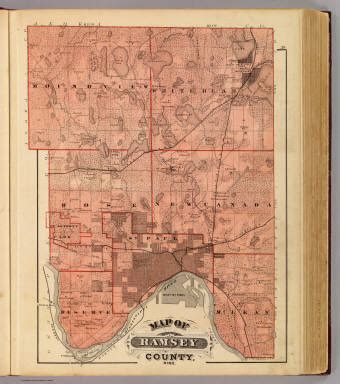 Map of Ramsey County, Minn. / Andreas, A. T. (Alfred Theodore), 1839-1900 / 1874