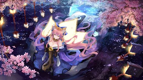 Caster Fate Extra Fate Series Tamamo No Mae Fate Grand Order Wallpaper - Resolution:1920x1080 ...