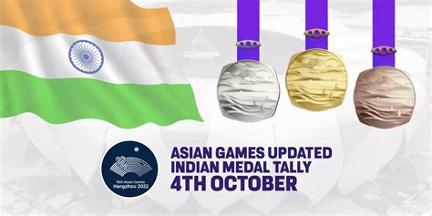 Asian Games 2023: India’s medal tally after Day 11, 4th October