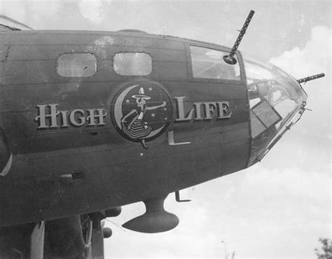 B-17 , 100th Bomb Group "High Life" | Nose art, Vintage airplane art ...