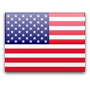 United States map. United States information: flag, coordinates, площадь, area, currency ...