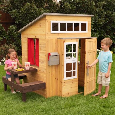 KidKraft Modern 70.9''x 48.9'' Outdoor Playhouse & Reviews | Wayfair