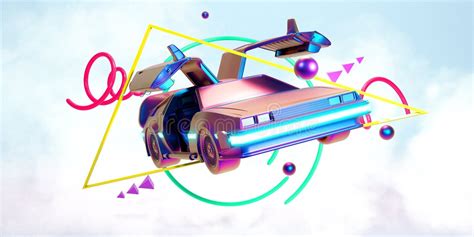 Flying Delorean Stock Illustrations – 19 Flying Delorean Stock ...