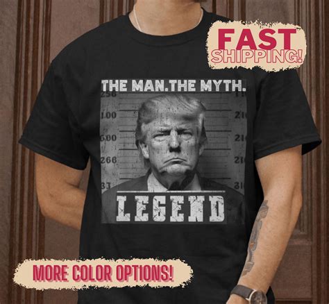 Trump Mugshot Shirt, POTUS Mugshot LEGEND Tshirt, Save America Tee ...