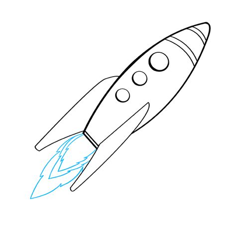 How to Draw a Rocket Ship - EASY Step by Step Tutorial | Easy Drawing Guides