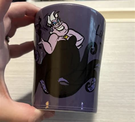 DISNEY THE LITTLE Mermaid Villain Ursula Ceramic Coffee Mug Tough Choices Purple $19.90 - PicClick