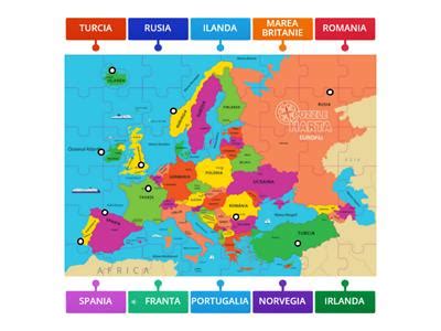 Clasa 6 Geografie Harta politica - Resurse didactice