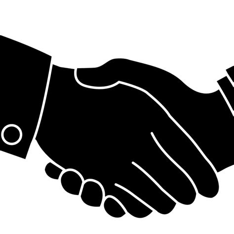 Handshake Computer Icons Clip art - Silhouette png download - 1070*1072 ...