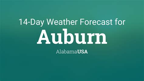 Auburn, Alabama, USA 14 day weather forecast