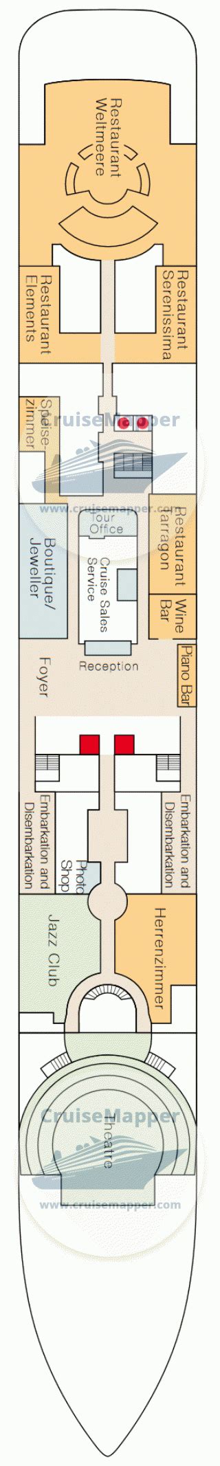 ms Europa 2 deck 4 plan | CruiseMapper