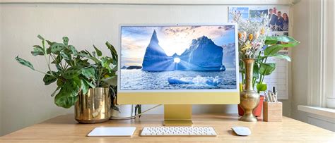 Blue 2021 Apple iMac 24-inch, Apple M1 chip with 8‑core CPU and 8‑core GPU, 4 ports, 8GB RAM ...