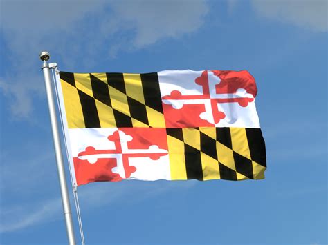 Acheter drapeau Maryland - 14 tailles disponibles - Monsieur-des-Drapeaux