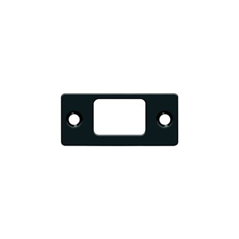 Deltana SP2753U19 Strike Plate, Deadbolt, 2-3/4" x 1-1/4" in Paint Black