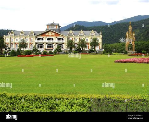 Taiwan Nantou Formosan Aboriginal Cultural Village European-style castle Stock Photo - Alamy