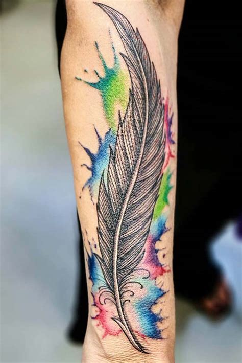 Aggregate more than 71 feather watercolor tattoo best - esthdonghoadian