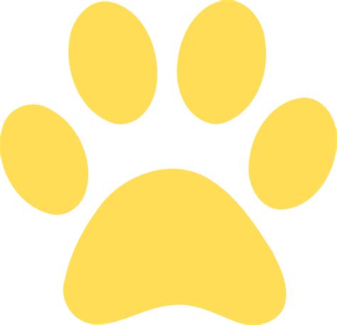 Gold Paw Print Clip Art at Clker.com - vector clip art online, royalty free & public domain