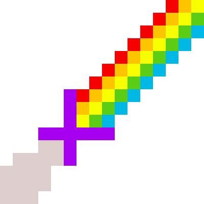 rainbow sword | Minecraft Items | Tynker