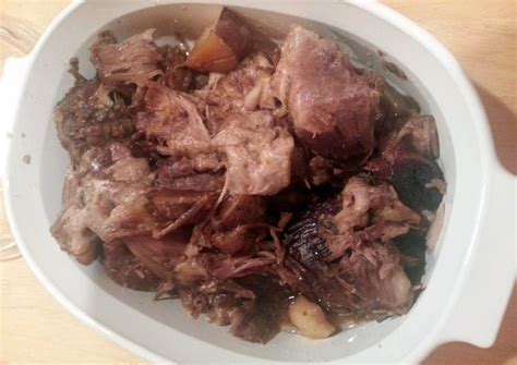 Crock Pot Slow Cooker Pork Picnic Shoulder Roast Recipe by xoxToyxox - Cookpad