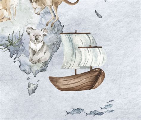 WORLD MAP Wallpaper / Watercolor Art / Soft Color Wallpaper / - Etsy