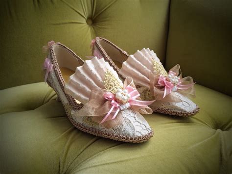 Marie Antoinette Heels Shoes Rococo Baroque Fashion Costume