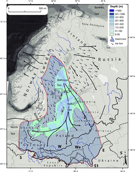 The Baltic Sea basin and its bathymetry in relation to Pleistocene ice... | Download Scientific ...