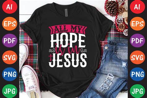 All My Hope is in Jesus Graphic by artdesignstore30 · Creative Fabrica