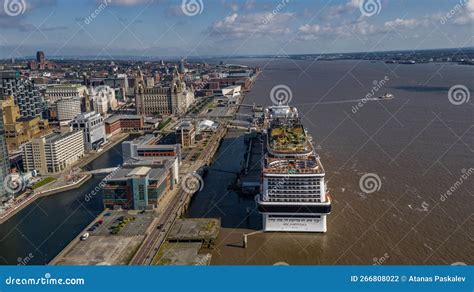 A Cruise Ship at Liverpool Port in the Summer Editorial Photography ...