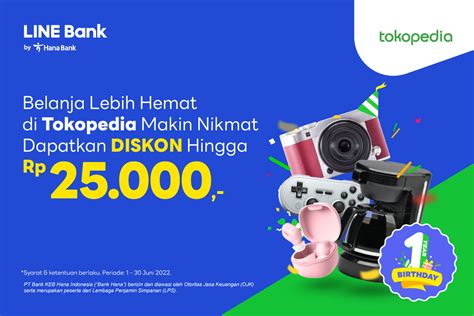 Promo Tokopedia - LINE Bank