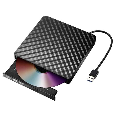 External Mobile Optical Drive USB 3.0 Interface Black